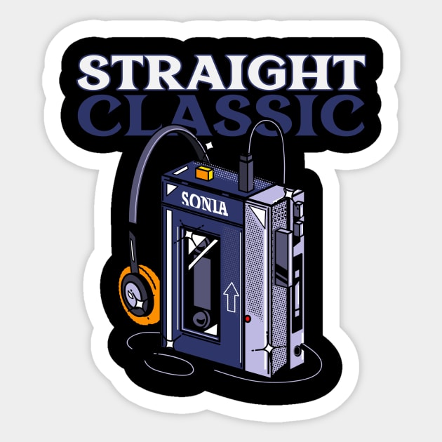 Straight Classic Sticker by Para Eden